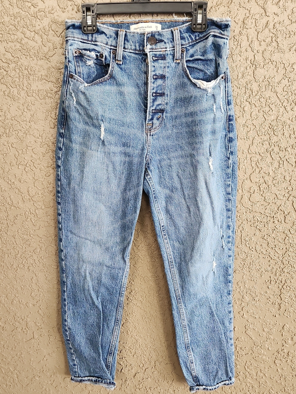 Abercrombie & Fitch The Mom High Rise Denim Jeans